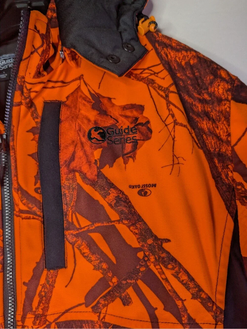 Gander Mountain Guide Series Orange and Brown Camouflage Hunting Jacket